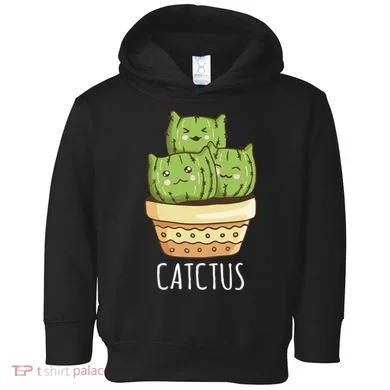 Cute Cactus Three Cats Toddler Hoodie