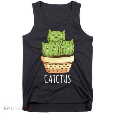 Cute Cactus Three Cats Tank Top