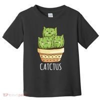 Cute Cactus Three Cats Toddler T-Shirt thumb 0