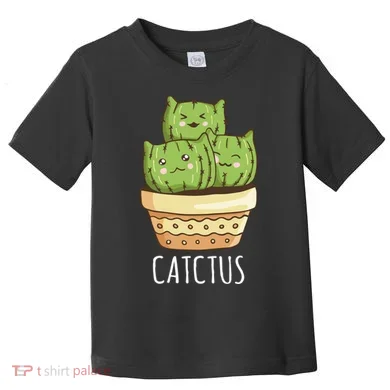 Cute Cactus Three Cats Toddler T-Shirt