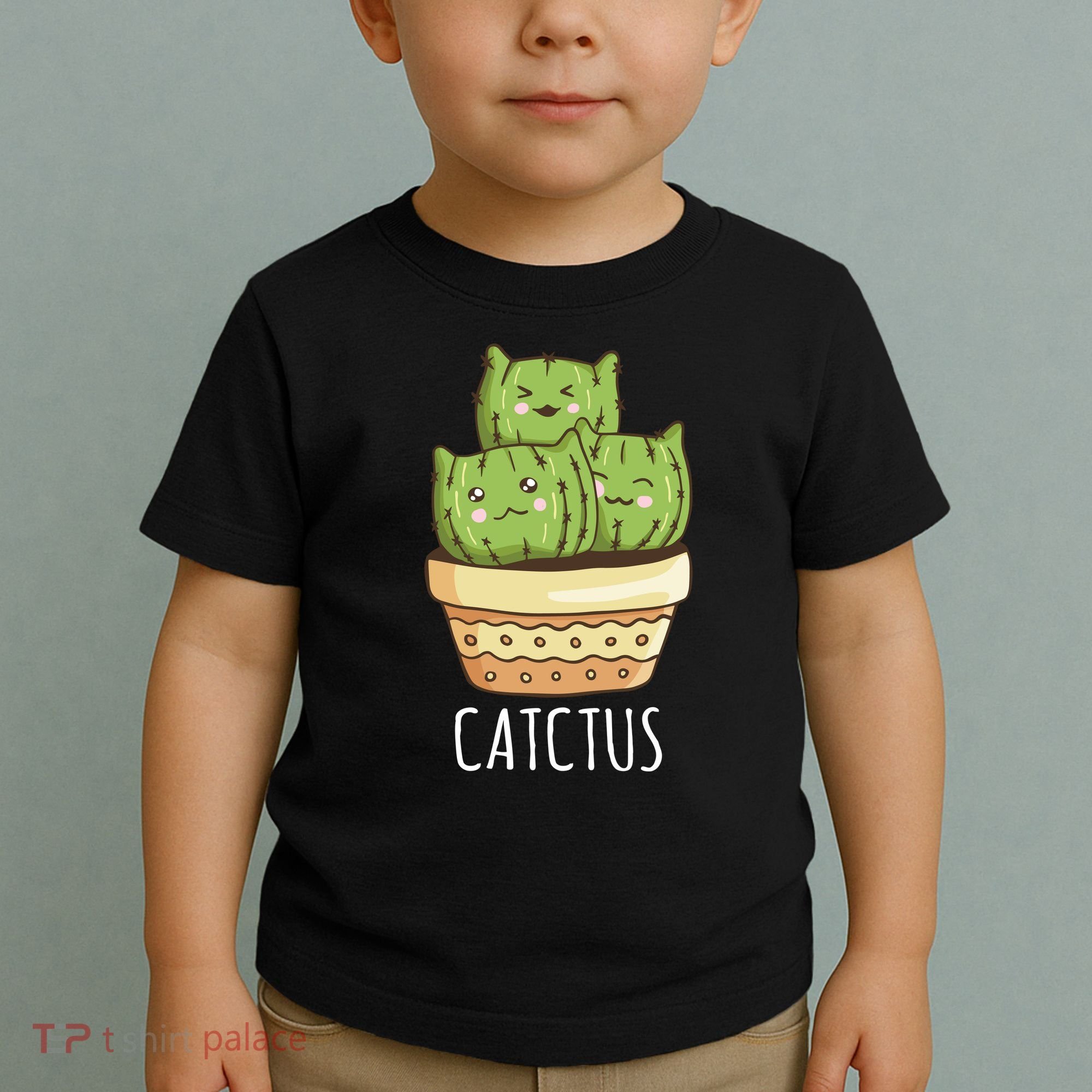 Cute Cactus Three Cats Toddler T-Shirt