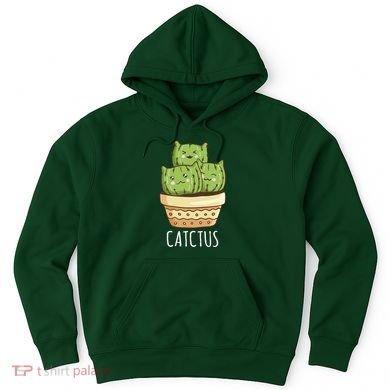 Cute Cactus Three Cats Hoodie