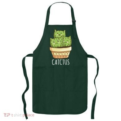 Cute Cactus Three Cats Apron