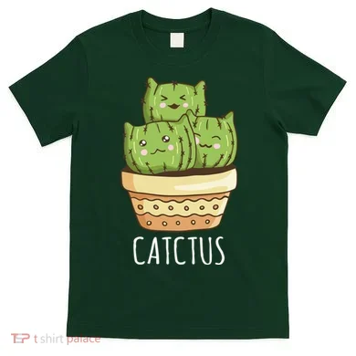 Cute Cactus Three Cats T-Shirt