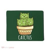 Cute Cactus Three Cats Mousepad thumb 0