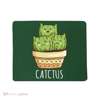 Cute Cactus Three Cats Mousepad