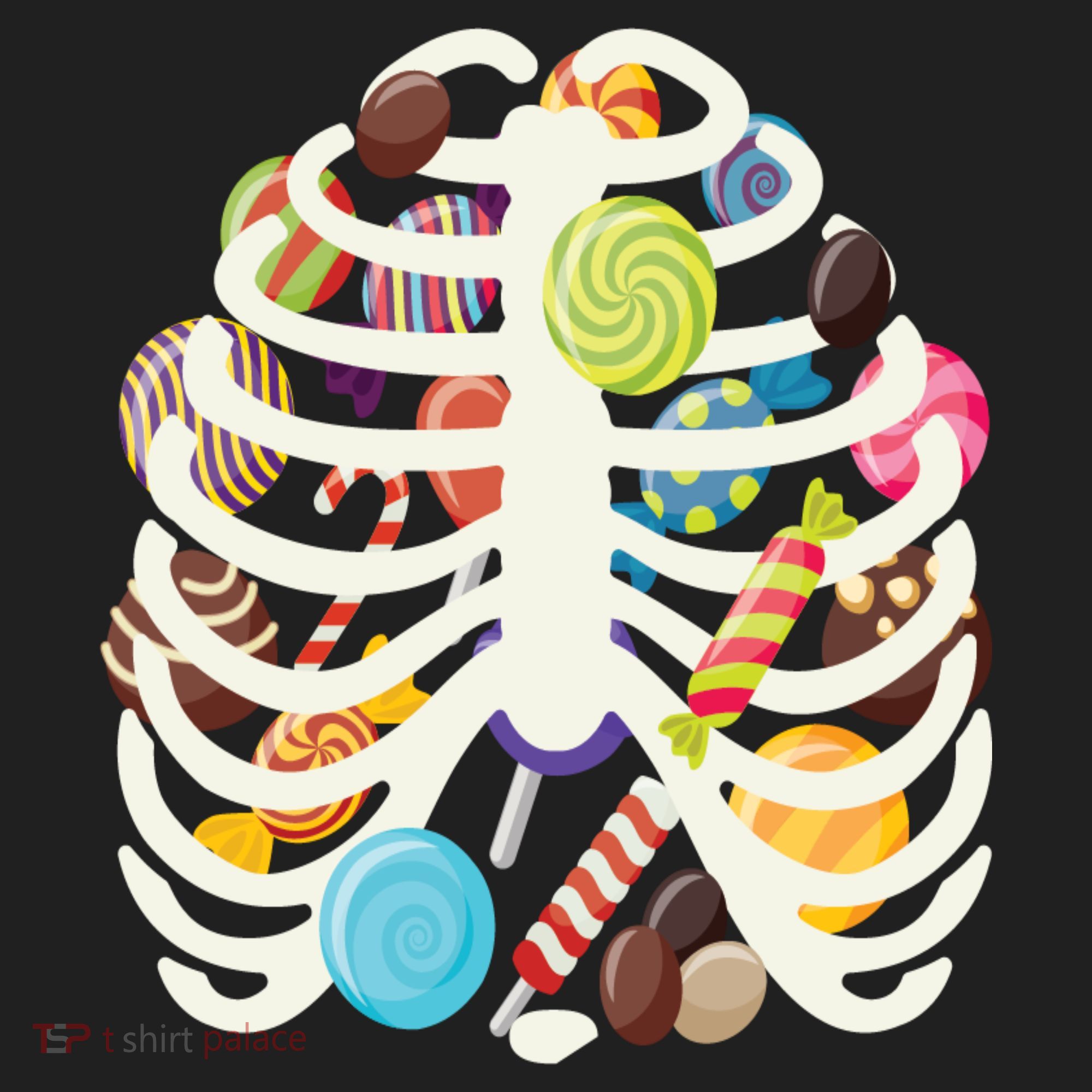 Cute Candy Skeleton Rib Cage Halloween Beanie