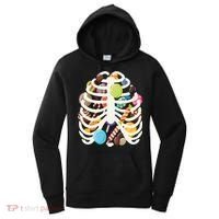 Cute Candy Skeleton Rib Cage Halloween Women's Hoodie thumb 0