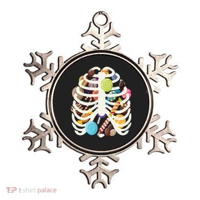 Cute Candy Skeleton Rib Cage Halloween Ornament