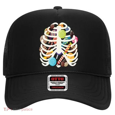 Cute Candy Skeleton Rib Cage Halloween Hat