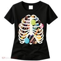 Cute Candy Skeleton Rib Cage Halloween Women's T-Shirt thumb 0