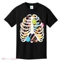 Cute Candy Skeleton Rib Cage Halloween Kids T-Shirt thumb 0