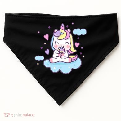Cute Candy Unicorn USA-Made Doggie Bandana