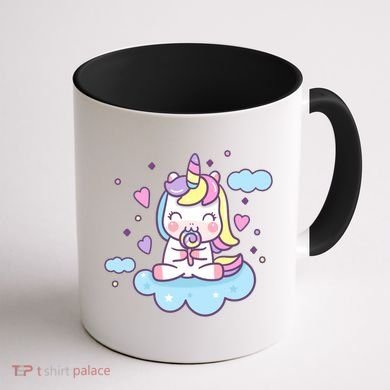 Cute Candy Unicorn Coffee Mug back