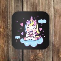 Cute Candy Unicorn Coaster thumb 0