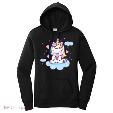 Cute Candy Unicorn Women's Hoodie