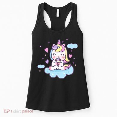 Cute Candy Unicorn Women's Tank Top