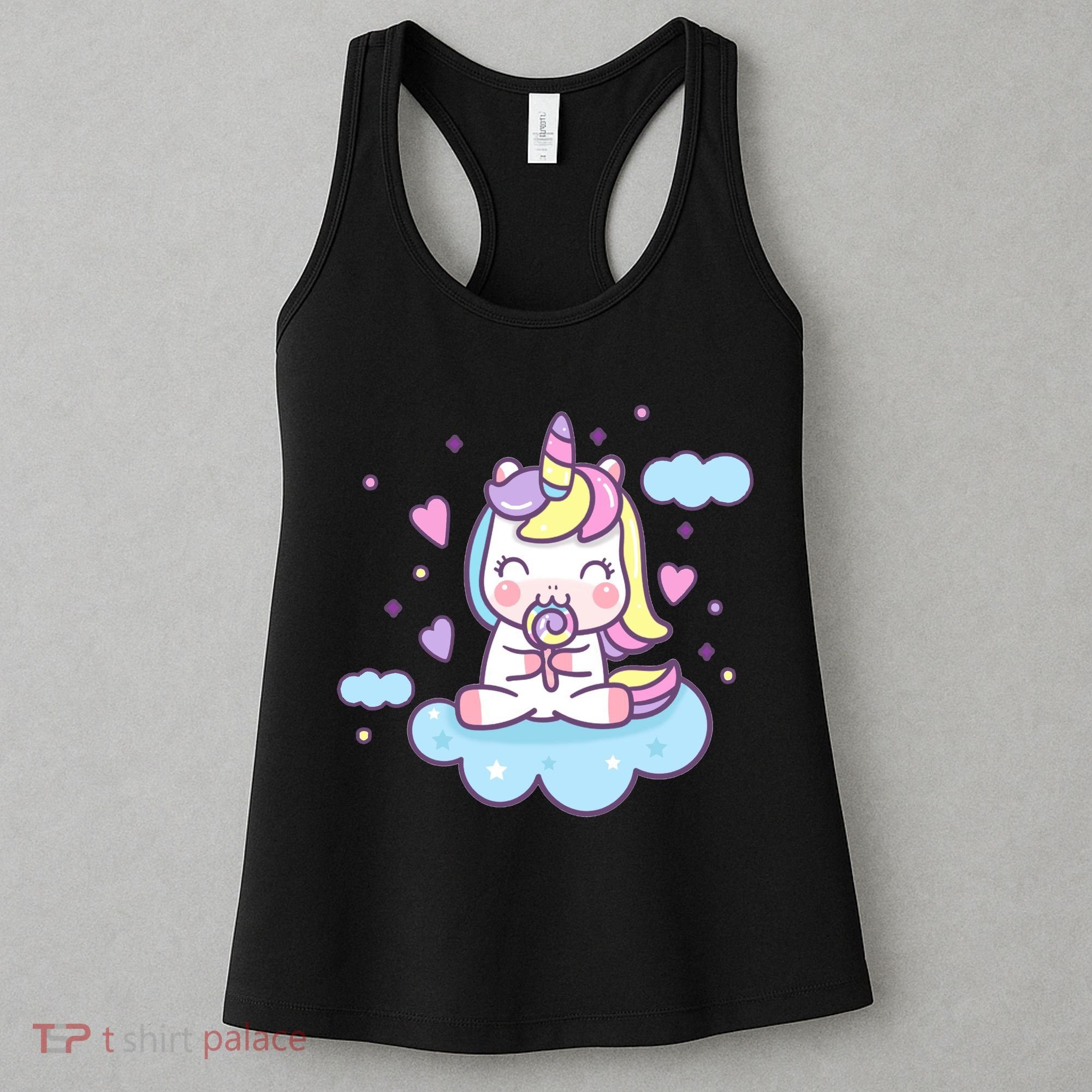 Cute Candy Unicorn Women's Tank Top