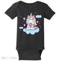 Cute Candy Unicorn Baby Bodysuit thumb 0