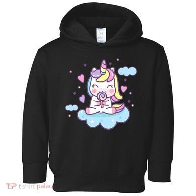 Cute Candy Unicorn Toddler Hoodie
