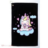 Cute Candy Unicorn Golf Towel thumb 0