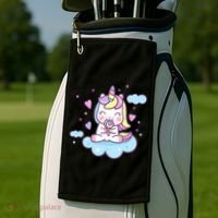 Cute Candy Unicorn Golf Towel thumb 2