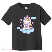 Cute Candy Unicorn Toddler T-Shirt thumb 0