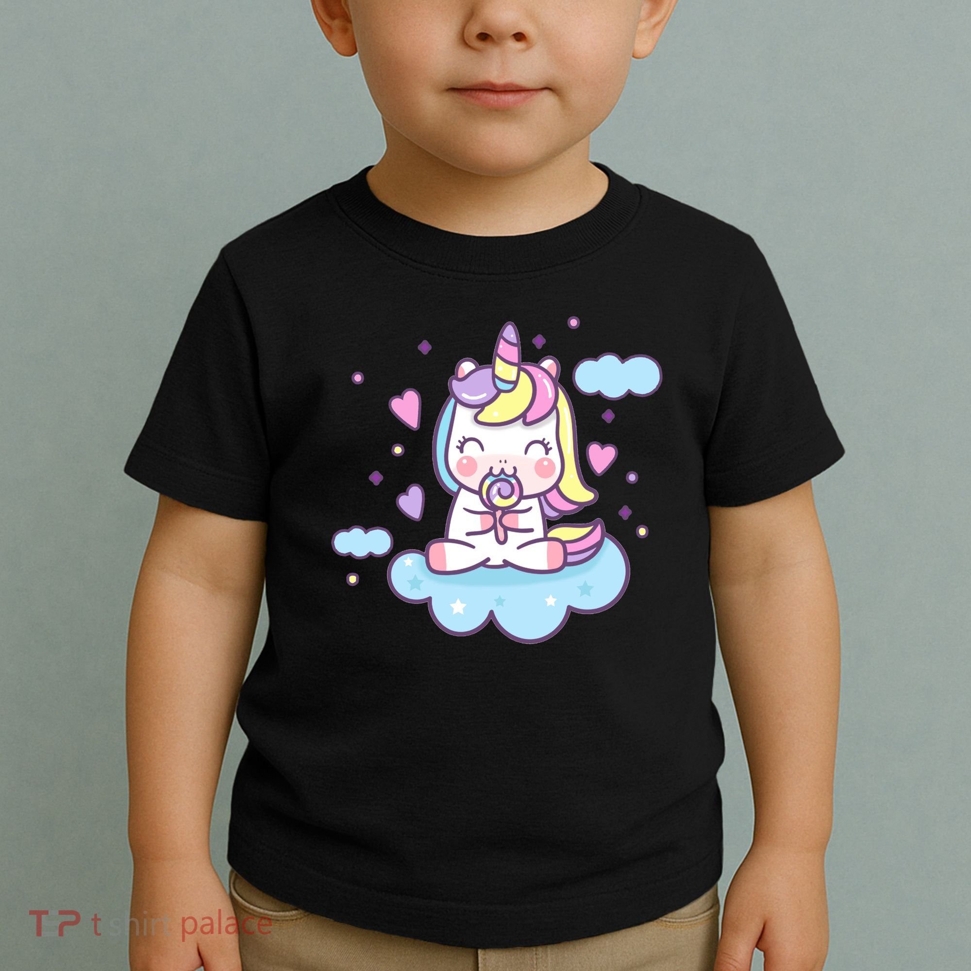 Cute Candy Unicorn Toddler T-Shirt