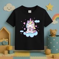 Cute Candy Unicorn Toddler T-Shirt thumb 3