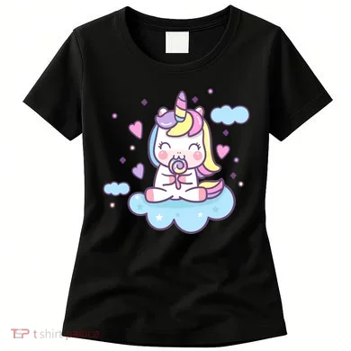 Cute Candy Unicorn Women's T-Shirt