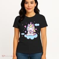 Cute Candy Unicorn Women's T-Shirt thumb 4