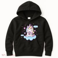 Cute Candy Unicorn Kids Hoodie thumb 0