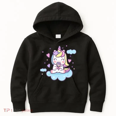 Cute Candy Unicorn Kids Hoodie