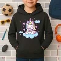 Cute Candy Unicorn Kids Hoodie thumb 2