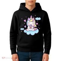 Cute Candy Unicorn Kids Hoodie thumb 4