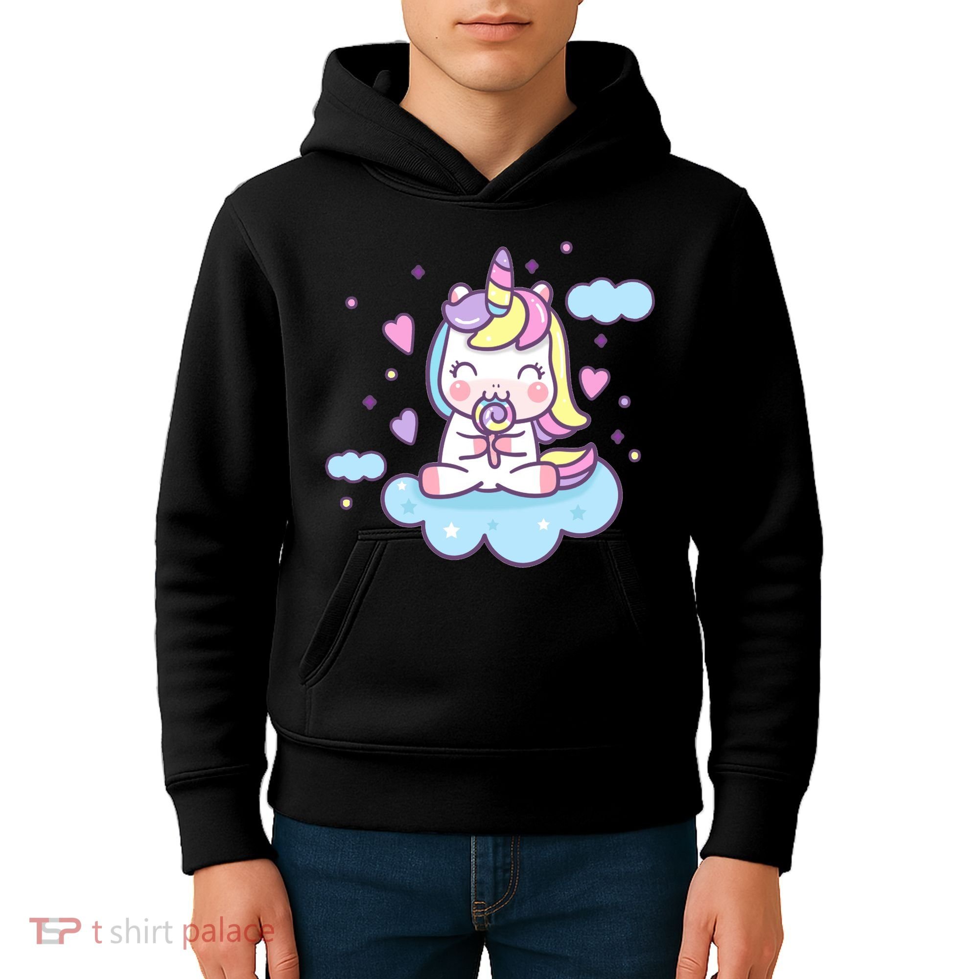 Cute Candy Unicorn Kids Hoodie