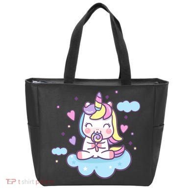 Cute Candy Unicorn Tote Bag