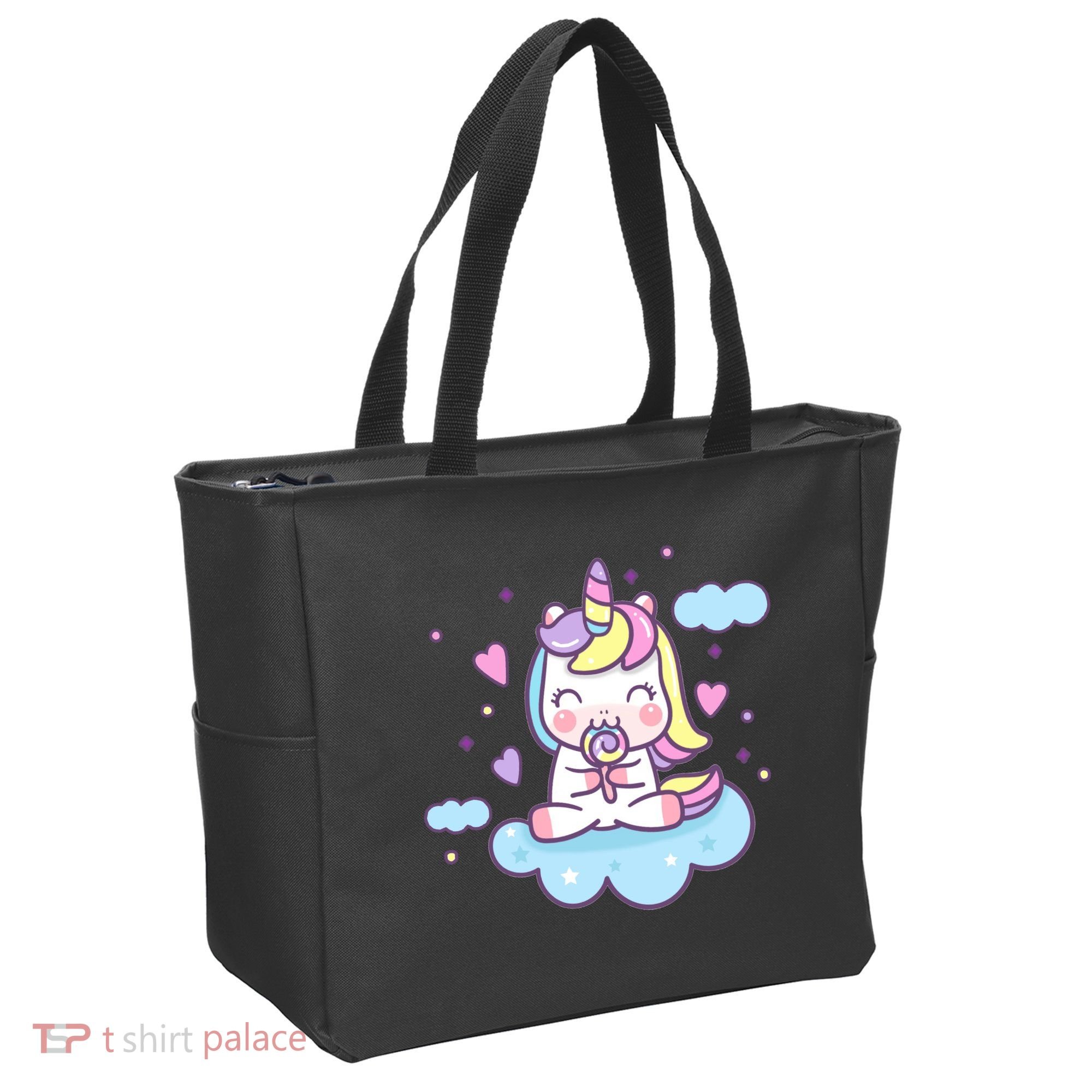 Cute Candy Unicorn Tote Bag