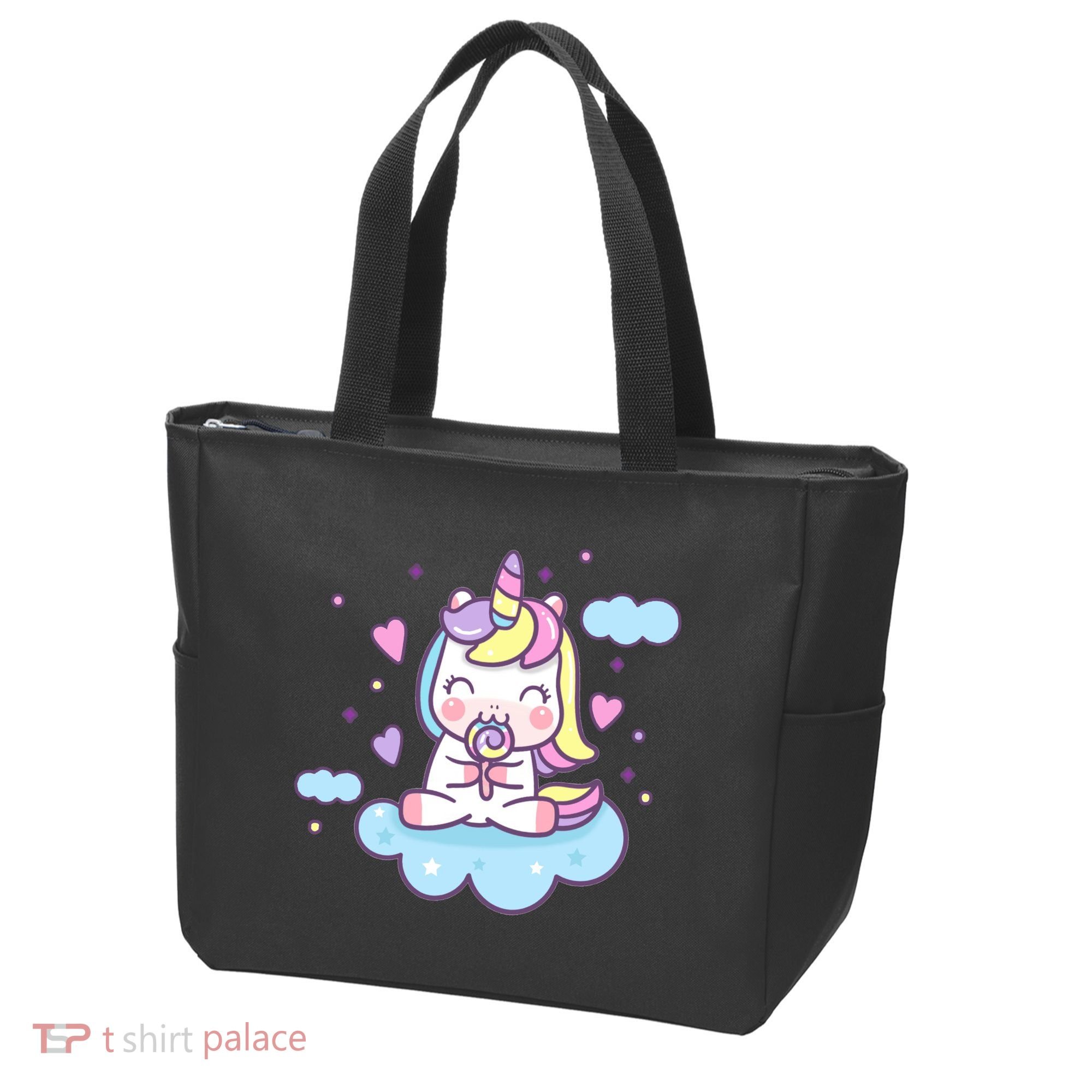 Cute Candy Unicorn Tote Bag
