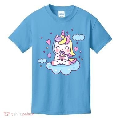 Cute Candy Unicorn Kids T-Shirt