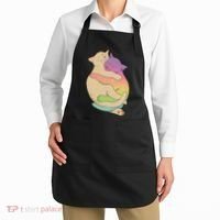Cute Cat Love Hugging Out Apron thumb 2