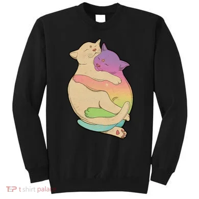 Cute Cat Love Hugging Out Sweatshirt