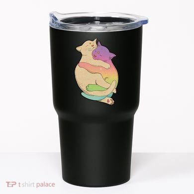 Cute Cat Love Hugging Out Tumbler