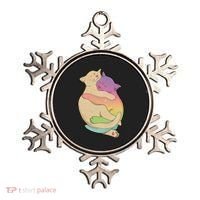 Cute Cat Love Hugging Out Ornament thumb 0
