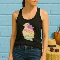 Cute Cat Love Hugging Out Women's Tank Top thumb 2
