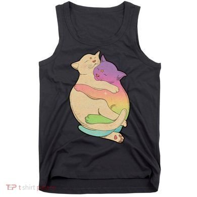 Cute Cat Love Hugging Out Tank Top