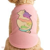 Cute Cat Love Hugging Out Doggie Tank thumb 0
