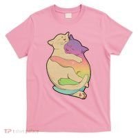 Cute Cat Love Hugging Out T-Shirt thumb 0
