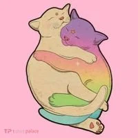 Cute Cat Love Hugging Out Toddler Hoodie thumb 2