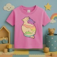 Cute Cat Love Hugging Out Toddler T-Shirt thumb 3